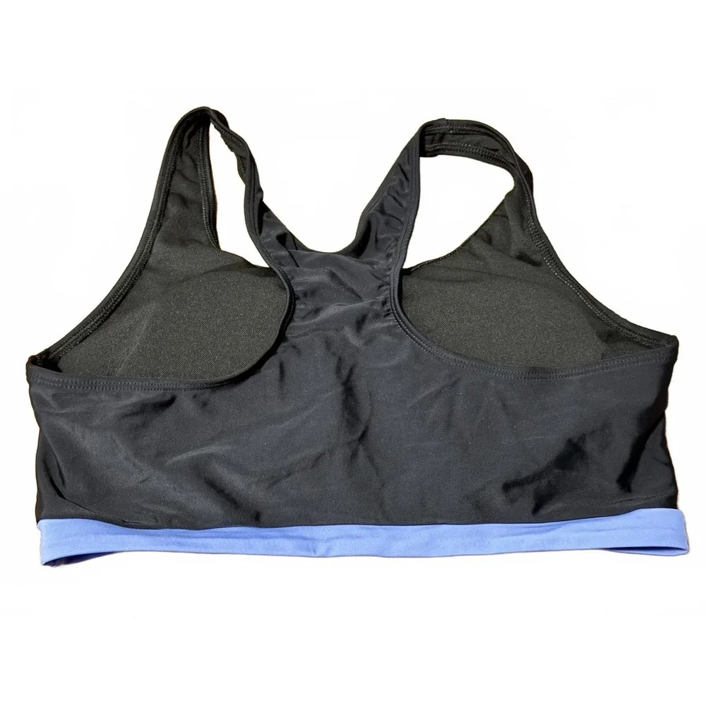 Women's Activewear Tank Top and Shorts Set - Size Large Purple and Black 3 Piece
